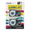 Casio XR9WE2S Tape Cassettes for KL Label Makers, 9mm x 26ft, Black on White, 2/Pack