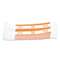 MMF INDUSTRIES Currency Straps, Orange, $50 in Dollar Bills, 1000 Bands/Pack