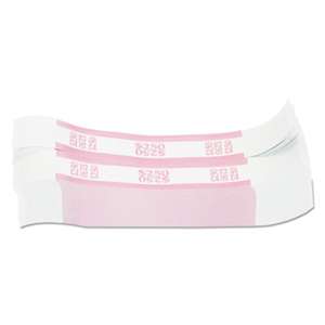 MMF INDUSTRIES Currency Straps, Pink, $250 in Dollar Bills, 1000 Bands/Pack