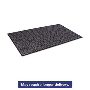 CROWN MATS & MATTING Tire-Track Scraper Mat, Needlepunch Polypropylene/Vinyl,36 x 60,Anthracite