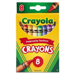 BINNEY & SMITH / CRAYOLA Classic Color Crayons, Peggable Retail Pack, Peggable Retail Pack, 8 Colors