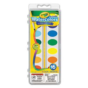 BINNEY & SMITH / CRAYOLA Washable Watercolor Paint, 16 Assorted Colors