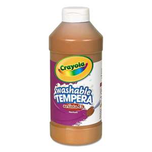 BINNEY & SMITH / CRAYOLA Artista II Washable Tempera Paint, Brown, 16 oz