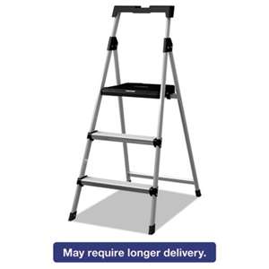 LOUISVILLE Aluminum Step Stool Ladder, 225 lb Capacity, 20w x 31 spread x 47h