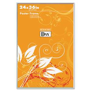 DAX 281136T U-Channel Poster Frame, Contemporary Clear Plastic Window, 24 x 36, Clear Border