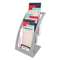 DEFLECTO CORPORATION Three-Tier Leaflet Holder, 6 3/4w x 6 15/16d x 13 5/16h, Silver