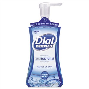 DIAL PROFESSIONAL Antibacterial Foaming Hand Wash, Spring Water, 7.5oz