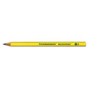 DIXON TICONDEROGA CO. Ticonderoga Beginners Wood Pencil w/o Eraser, #2, Yellow, Dozen