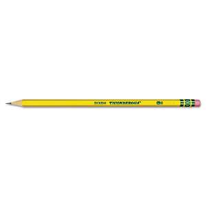 DIXON TICONDEROGA CO. Woodcase Pencil, HB #2, Yellow, Dozen