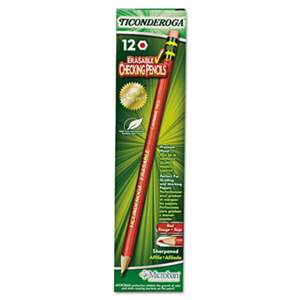 DIXON TICONDEROGA CO. Ticonderoga Erasable Colored Pencils, 2.6 mm, CME Lead/Barrel, Dozen