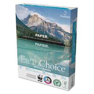DOMTAR PAPER EarthChoice Office Paper, 92 Brightness, 20lb, 8-1/2 x 11, White, 5000/Carton