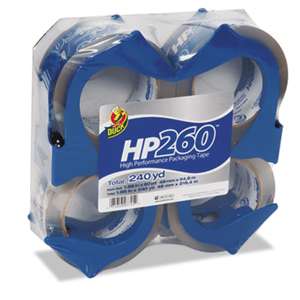 SHURTECH HP260 Packaging Tape w/Dispenser, 1.88" x 60yds, 3" Core, 4/Pack
