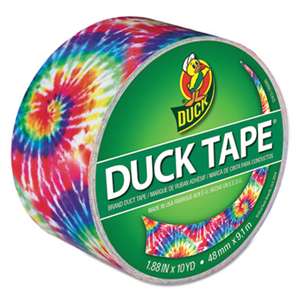 SHURTECH Colored Duct Tape, 9 mil, 1.88" x 10 yds, 3" Core, Love Tie Dye