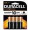 Duracell MN1500B4Z CopperTop Alkaline Batteries with Duralock Power Preserve Technology, AA, 4/Pk
