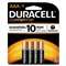 Duracell MN2400B4Z CopperTop Alkaline Batteries with Duralock Power Preserve Technology, AAA, 4/Pk