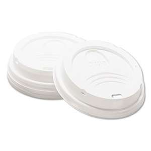 DIXIE FOOD SERVICE Drink-Thru Lid, Fits 8oz Hot Drink Cups, White, 1000/Carton