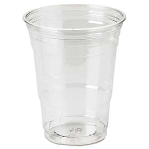 DIXIE FOOD SERVICE Clear Plastic PETE Cups, Cold, 16oz, WiseSize, 25/Pack, 20 Packs/Carton