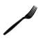 DIXIE FOOD SERVICE Plastic Cutlery, Heavyweight Forks, Black, 1000/Carton