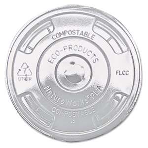 ECO-PRODUCTS,INC. GreenStripe Renewable & Compost Cold Cup Flat Lids, F/9-24oz., 100/PK, 10 PK/CT