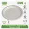 ECO-PRODUCTS,INC. Renewable & Compostable Sugarcane Plates, 9", 500/Carton