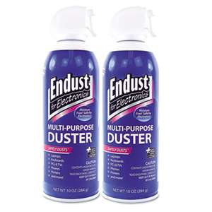 ENDUST Compressed Air Duster for Electronics, 10oz, 2 per Pack