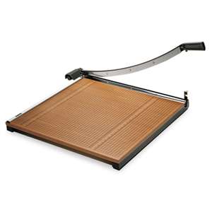 ELMER'S PRODUCTS, INC. Square Commercial Grade Wood Base Guillotine Trimmer, 20 Sheets, 24" x 24"