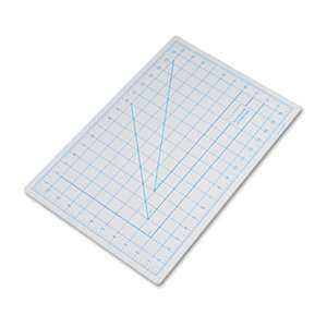 HUNT MFG. Self-Healing Cutting Mat, Nonslip Bottom, 1" Grid, 12 x 18, Gray