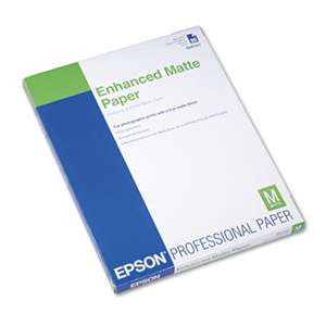 EPSON AMERICA, INC. Ultra Premium Matte Presentation Paper, 8-1/2 x 11, White, 50/Pack