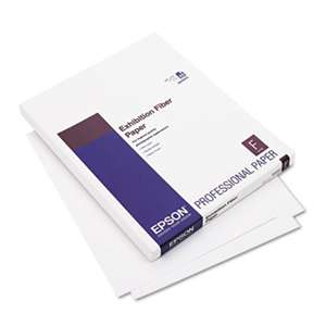 EPSON AMERICA, INC. Exhibition Fiber Paper, 8-1/2 x 11, White, 25 Sheets