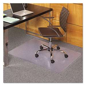 E.S. ROBBINS EverLife Chair Mats For Medium Pile Carpet, Rectangular, 36 x 48, Clear