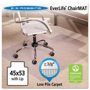E.S. ROBBINS 45x53 Lip Chair Mat, Multi-Task Series AnchorBar for Carpet up to 3/8"