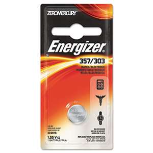 Energizer 357BPZ Watch/Electronic Battery, SilvOx, 357, 1.5V, MercFree