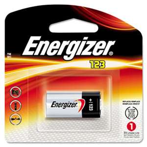 Energizer EL123APBP Lithium Photo Battery, 123, 3V