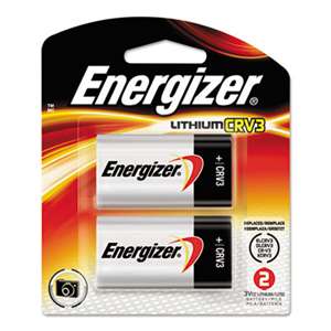 Energizer ELCRV3BP2 Lithium Photo Battery, CRV3, 3V, 2/Pack