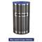 EXCELL METAL PRODUCTS CO Stainless Steel Recycle Receptacle, 33gal, Stainless Steel