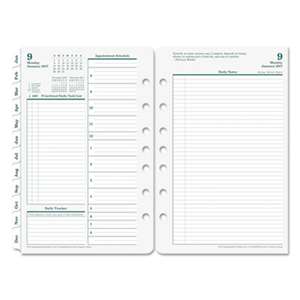 FRANKLIN COVEY Original Dated Daily Planner Refill, January-December, 5 1/2 x 8 1/2, 2017