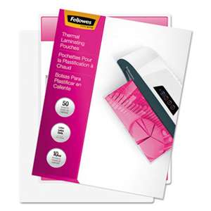 Fellowes 52042 Laminating Pouches, 10mil, 11 1/2 x 9, 50/Pack