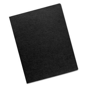 Fellowes 52115 Linen Texture Binding System Covers, 11-1/4 x 8-3/4, Black, 200/Pack