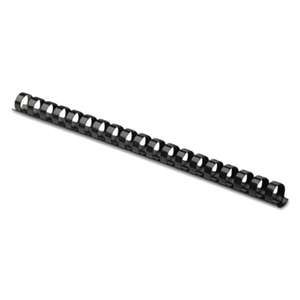 FELLOWES MFG. CO. Plastic Comb Bindings, 5/8" Diameter, 120 Sheet Capacity, Black, 25 Combs/Pack