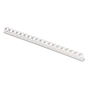 FELLOWES MFG. CO. Plastic Comb Bindings, 3/8" Diameter, 55 Sheet Capacity, White, 100 Combs/Pack