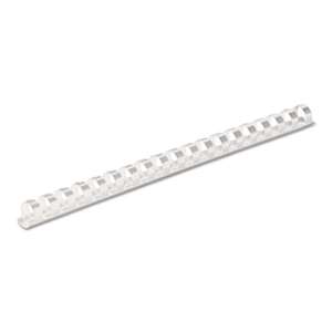 FELLOWES MFG. CO. Plastic Comb Bindings, 1/2" Diameter, 90 Sheet Capacity, White, 100 Combs/Pack