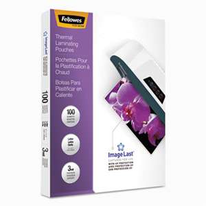 FELLOWES MFG. CO. ImageLast Laminating Pouches with UV Protection, 3mil, 11 1/2 x 9, 100/Pack