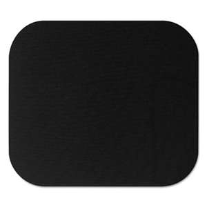 Fellowes 58024 Polyester Mouse Pad, Nonskid Rubber Base, 9 x 8, Black