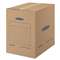 FELLOWES MFG. CO. SmoothMove Basic Large Moving Boxes, 18l x 18w x 24h, Kraft/Blue, 15/Carton