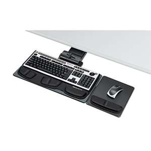 FELLOWES MFG. CO. Professional Executive Adjustable Keyboard Tray, 19w x 10-5/8d, Black