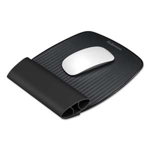 Fellowes 9472901 I-Spire Wrist Rocker Mouse Pad w/Wrist Rest, 7 7/8 x 10 1/16 x 1 1/8, Black