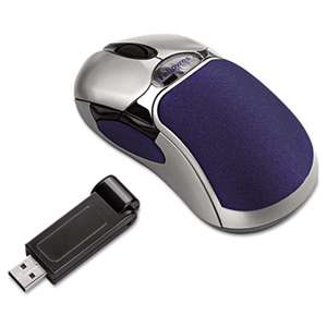 FELLOWES MFG. CO. Optical HD Precision Cordless Gel Mouse, Five-Button/Scroll, Blue/Sliver