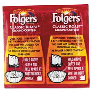 J.M. SMUCKER CO. Coffee, Classic Roast Regular, 9/10oz Vacket Pack, 42/Carton