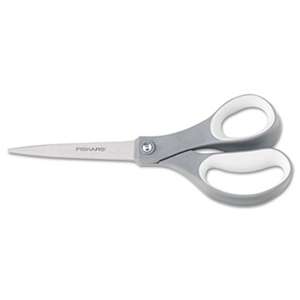 FISKARS MANUFACTURING CORP Softgrip Scissors, 8 in. Length, Straight, Stainless Steel
