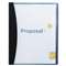 GBC-COMMERCIAL & CONSUMER GRP Report Cover w/Hidden Swing Clip, Letter Size, Black